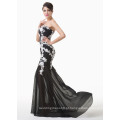 Grace Karin preto strapless China atacado vestido de formatura CL6257